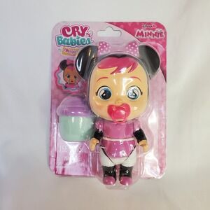 NEW CRY BABIES MAGIC TEARS MINI 5" DOLL, MINNIE, DISNEY JR. MINNIE